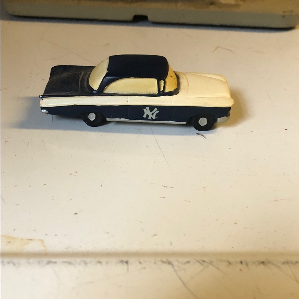 NY-themed Navy and Cream Classic Toy Car
